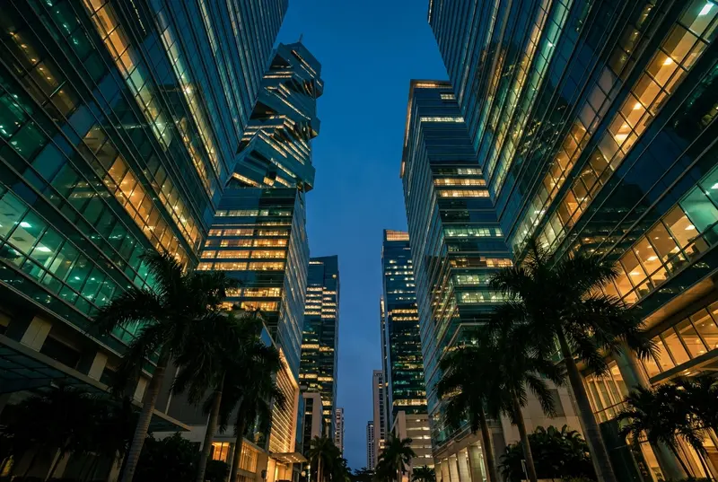 Edificios del distrito financiero de la Ciudad de Panamá